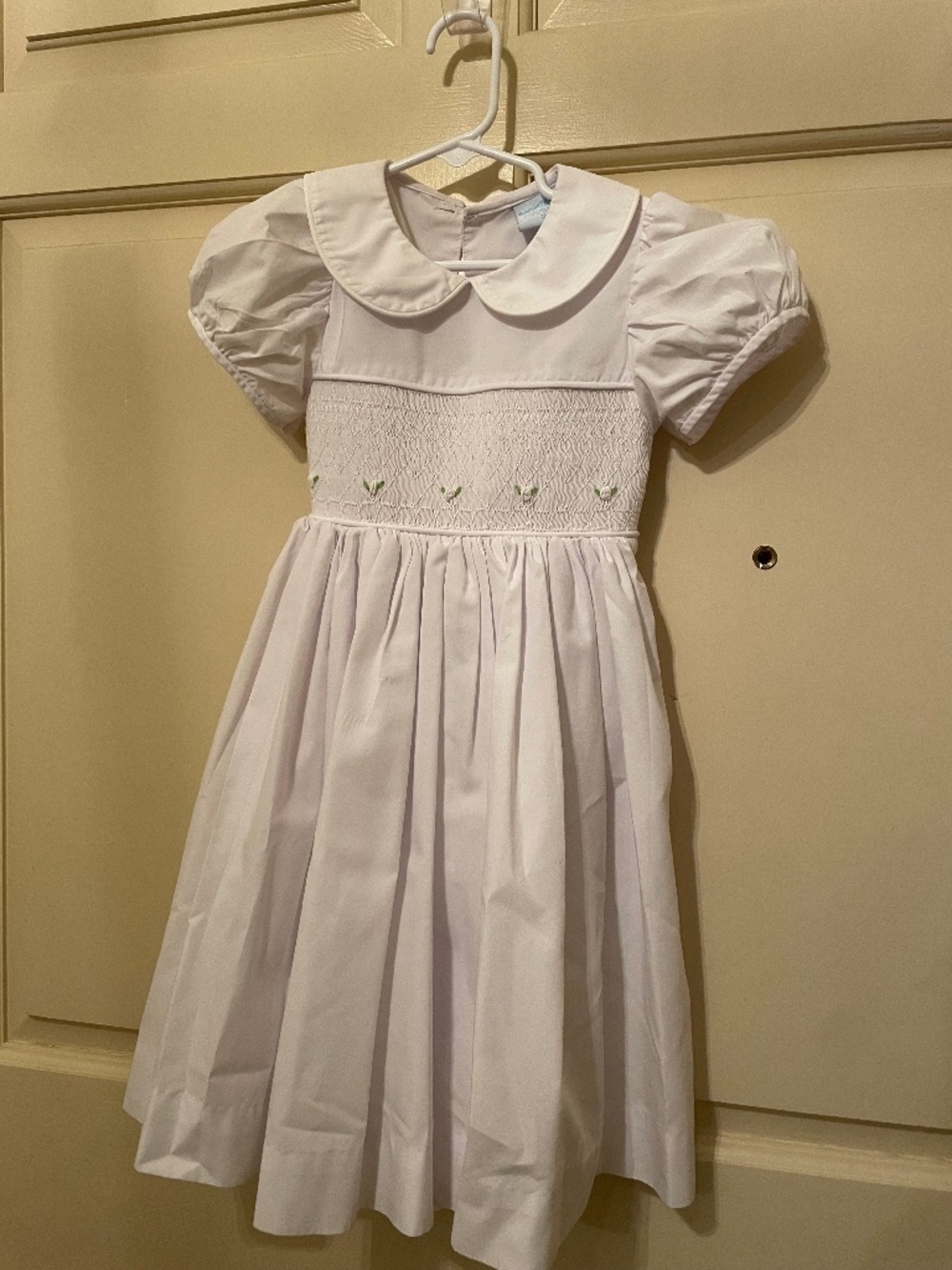 EUC Remember Nguyen Smocked White Heirloom Dress 3T